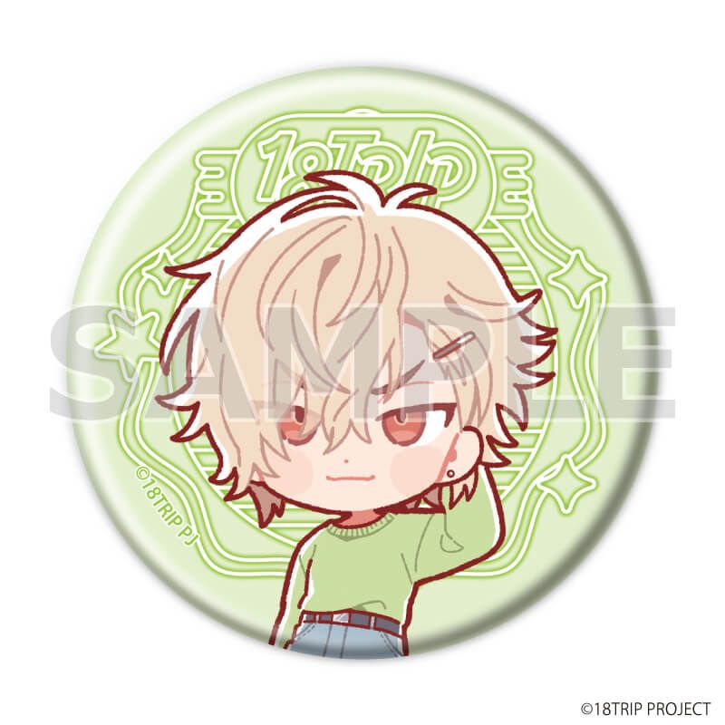 缶バッジ『18TRIP』06/ニューレトロver. コンプリートセット(全10種)(ミニキャライラスト)