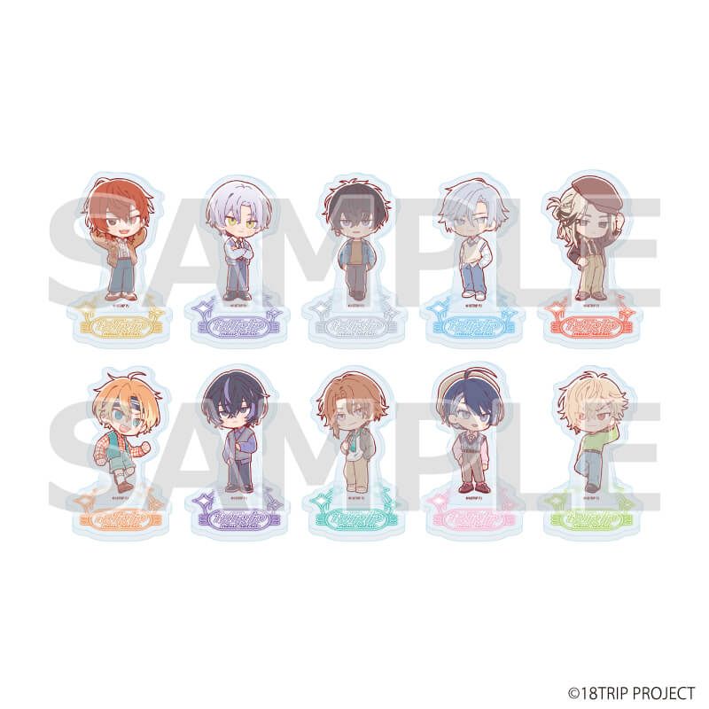 アクリルぷちスタンド『18TRIP』05/ニューレトロver. ブラインド(10種)(ミニキャライラスト)