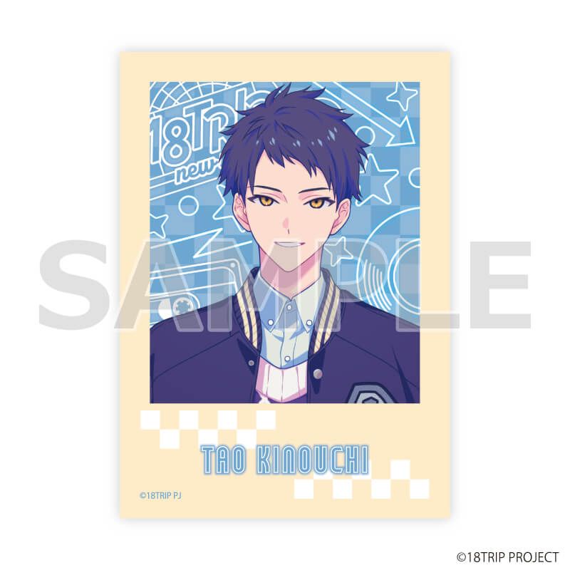 ミニフォト『18TRIP』04/ニューレトロver. ブラインド(8種)(描き下ろしイラスト)