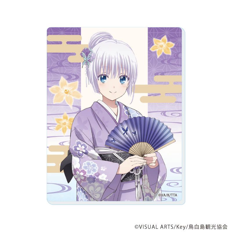 アクリルカード「TVアニメ『Summer Pockets』」01/着物ver. コンプリートセット(全4種)(描き下ろしイラスト)