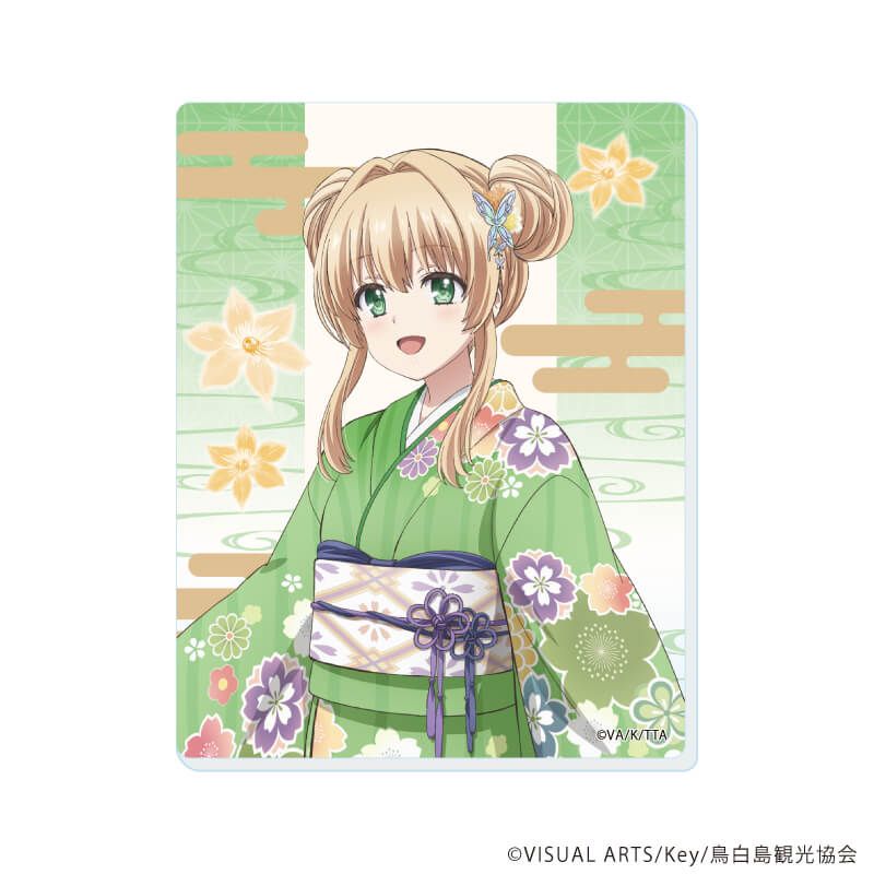 アクリルカード「TVアニメ『Summer Pockets』」01/着物ver. コンプリートセット(全4種)(描き下ろしイラスト)
