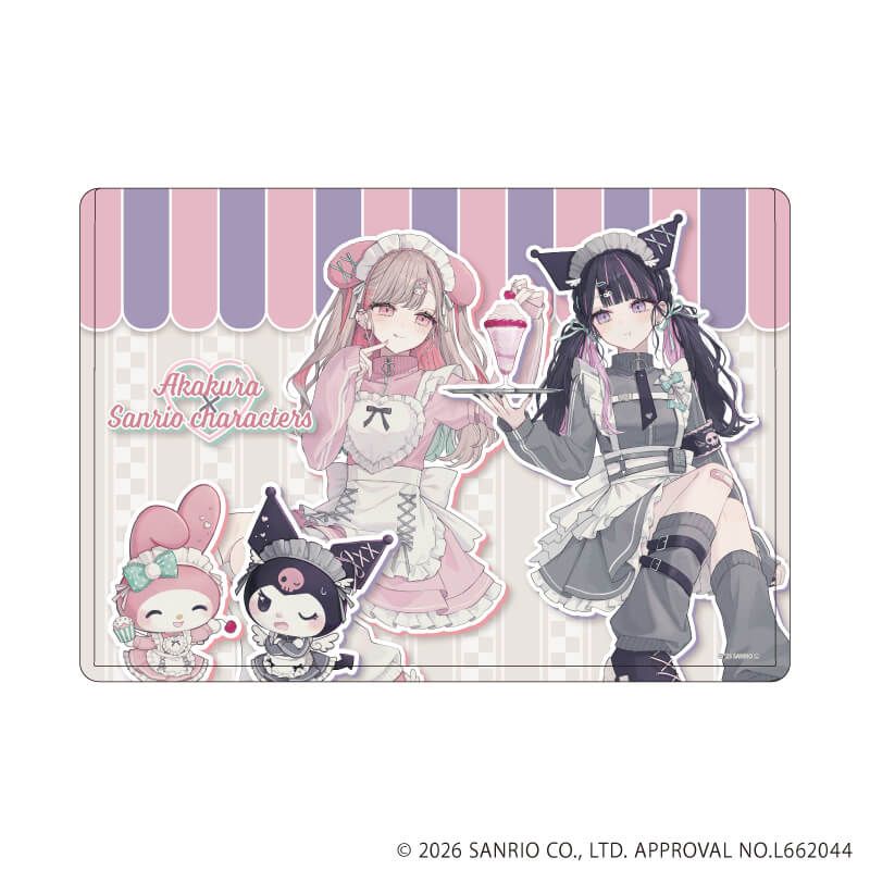 キャラクリアケース「赤倉×サンリオキャラクターズ」34/マイメロディ&クロミ(コラボイラスト)