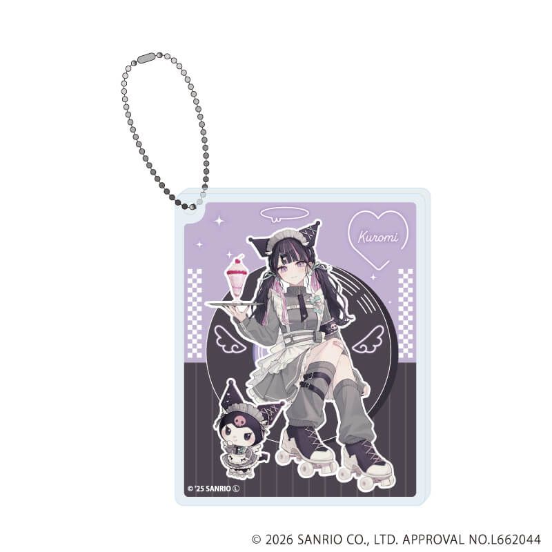 アクリルブロックキーホルダー「赤倉×サンリオキャラクターズ」02/クロミ(コラボイラスト)