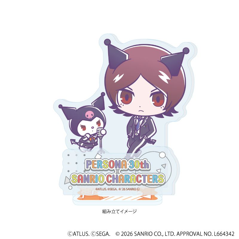 アクリルスタンドプレート「P30th×サンリオキャラクターズ」02/P2罪主人公・クロミ(コラボイラスト)