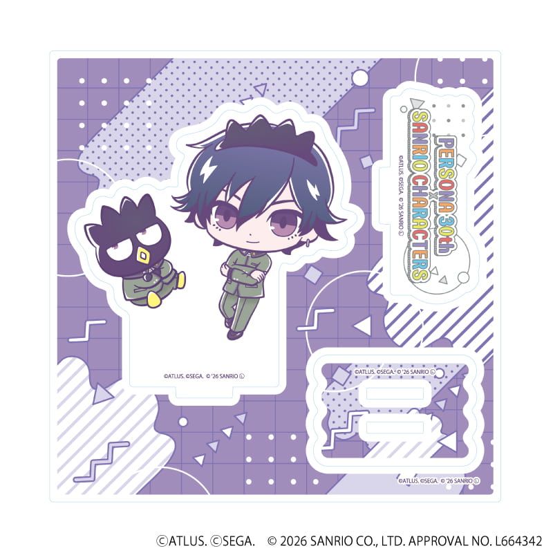 アクリルスタンドプレート「P30th×サンリオキャラクターズ」01/P1主人公・バッドばつ丸(コラボイラスト)