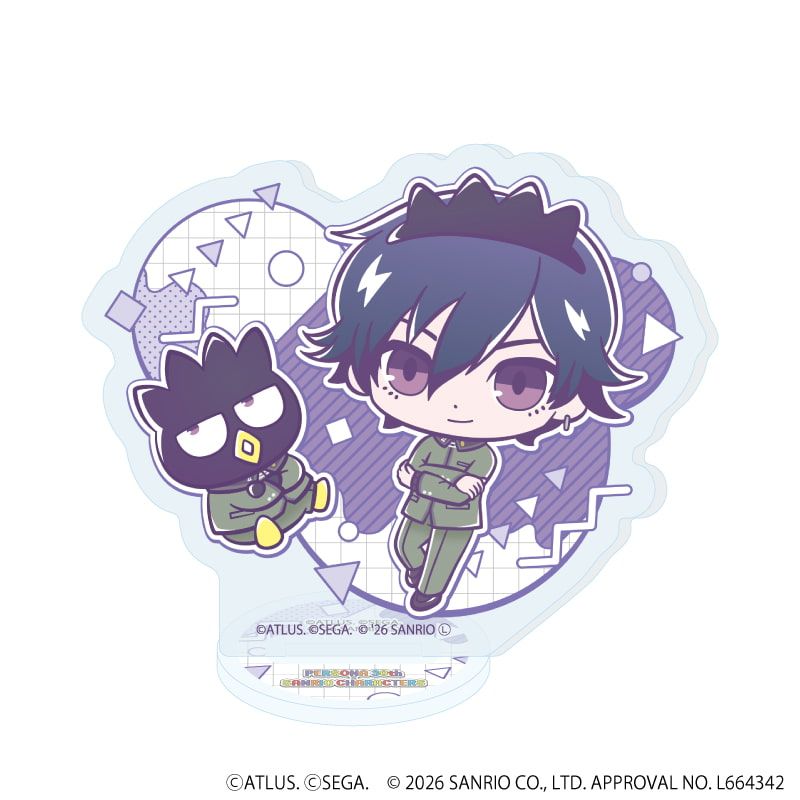 アクリルぷちスタンド「P30th×サンリオキャラクターズ」01/コンプリートセット(全7種)(コラボイラスト)