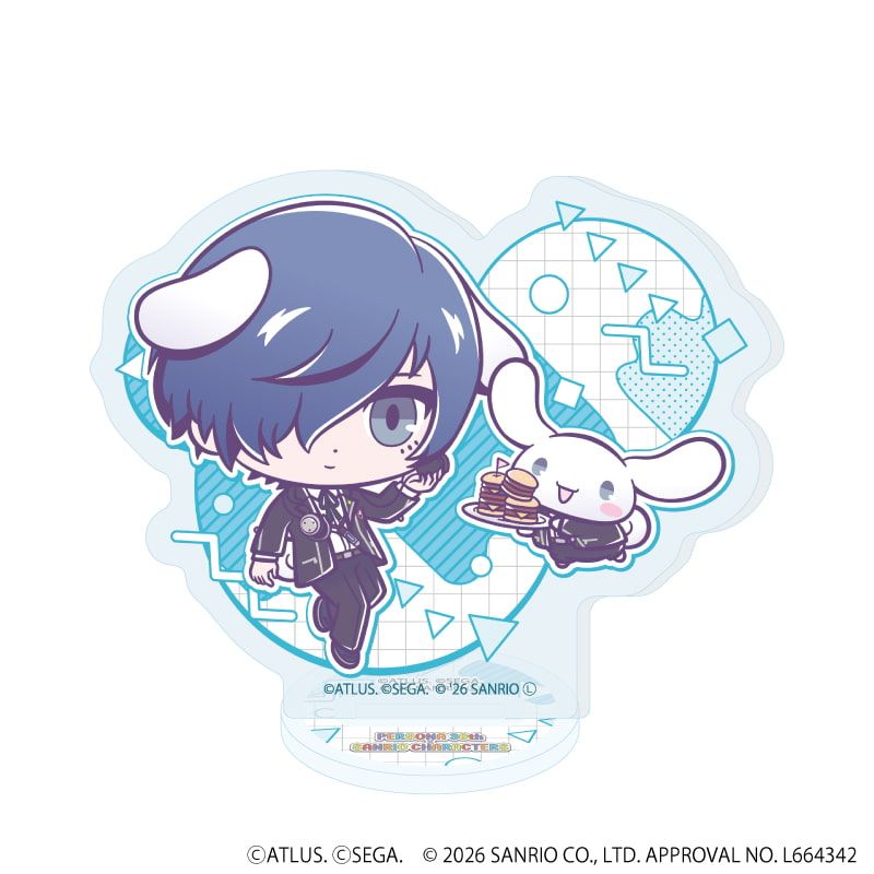 アクリルぷちスタンド「P30th×サンリオキャラクターズ」01/コンプリートセット(全7種)(コラボイラスト)