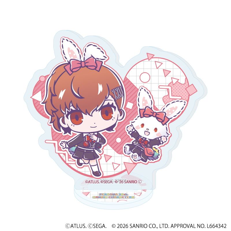 アクリルぷちスタンド「P30th×サンリオキャラクターズ」01/コンプリートセット(全7種)(コラボイラスト)