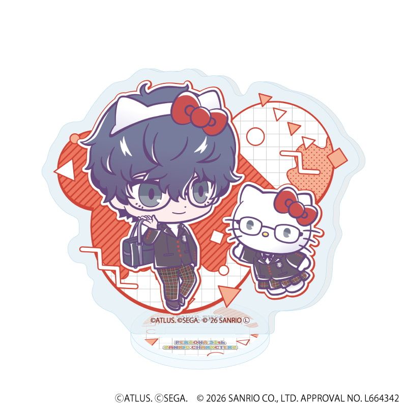 アクリルぷちスタンド「P30th×サンリオキャラクターズ」01/コンプリートセット(全7種)(コラボイラスト)