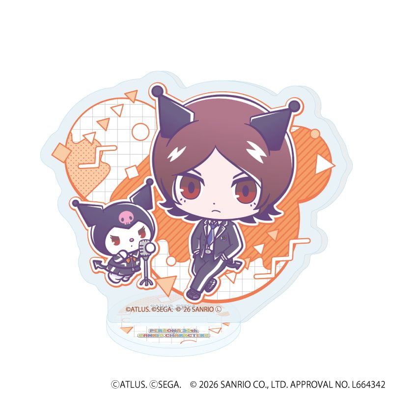 アクリルぷちスタンド「P30th×サンリオキャラクターズ」01/ブラインド(7種)(コラボイラスト)