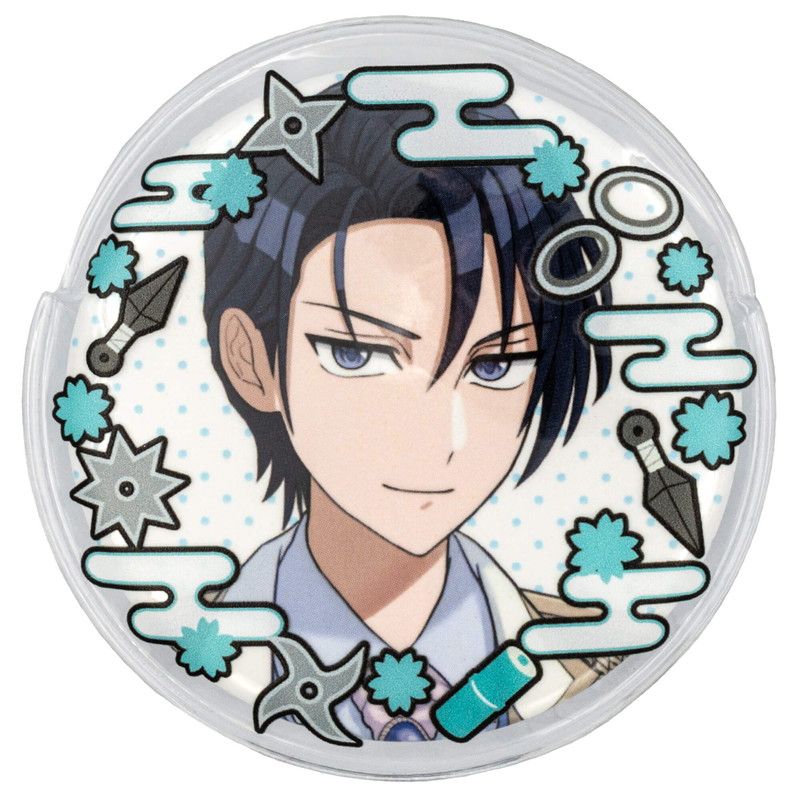 57mm缶デコカバー182/忍者(水色)【推し活】