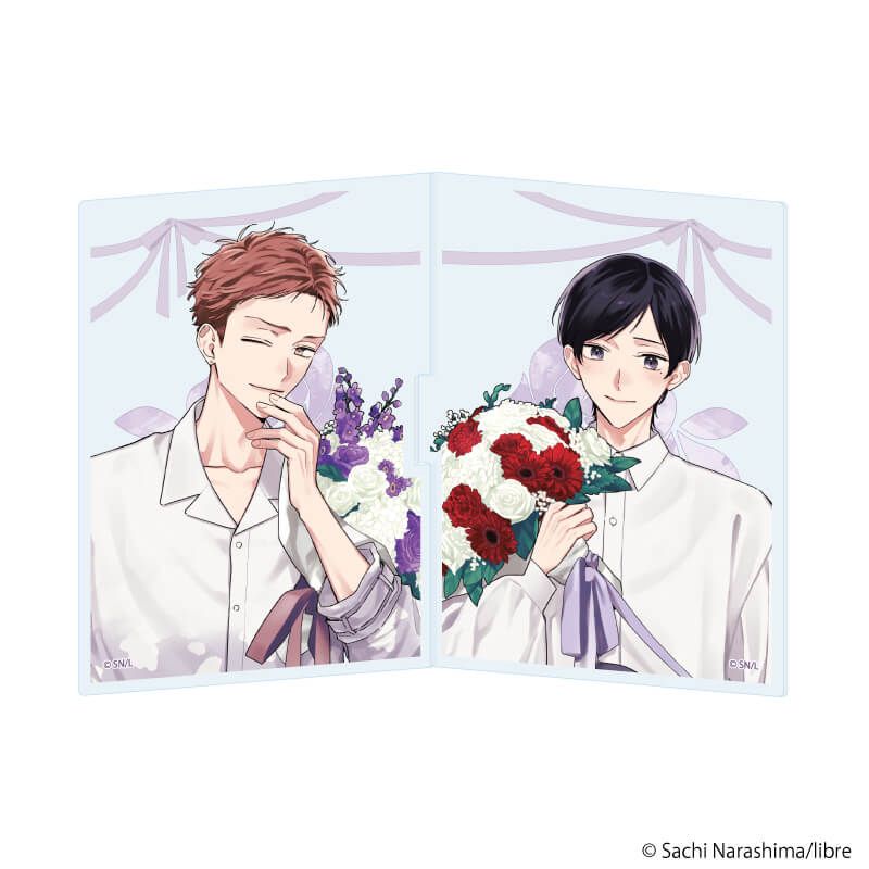 つながるアクリルフォトパネル「コスメティック・プレイラバー」03/南条敦&小坂伊織(描き下ろしイラスト)