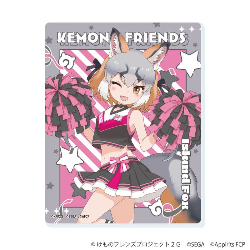 アクリルカード「けものフレンズ3」04/チアリーダーver. コンプリートセット(全7種)(描き下ろしイラスト)