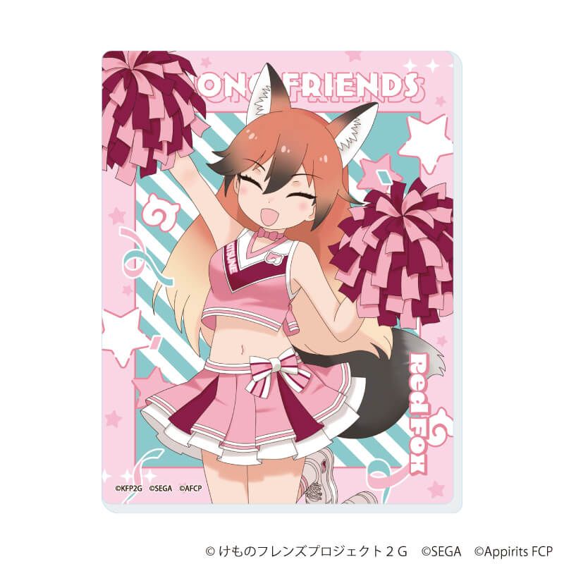 アクリルカード「けものフレンズ3」04/チアリーダーver. ブラインド(7種)(描き下ろしイラスト)