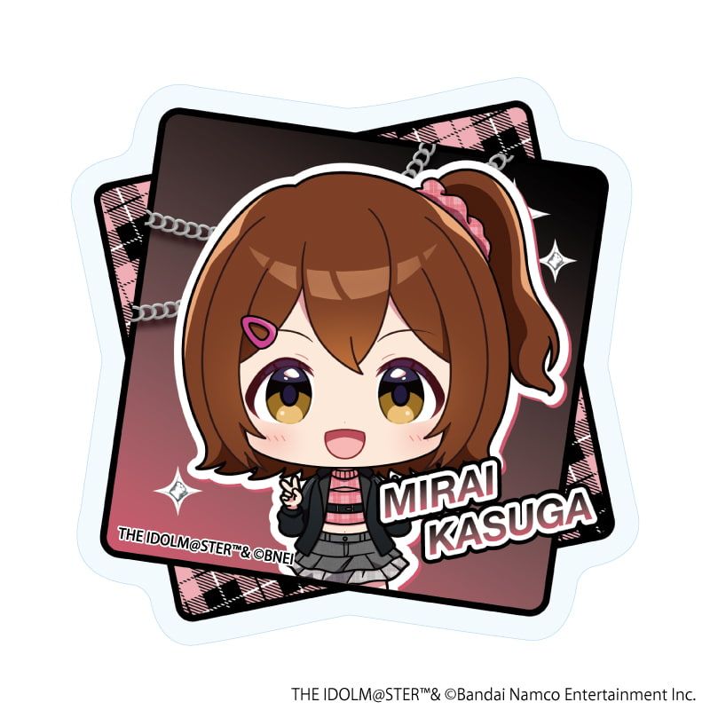 アクリルステッカー「アイドルマスター ミリオンライブ！」04/春日 未来(ミニキャライラスト)