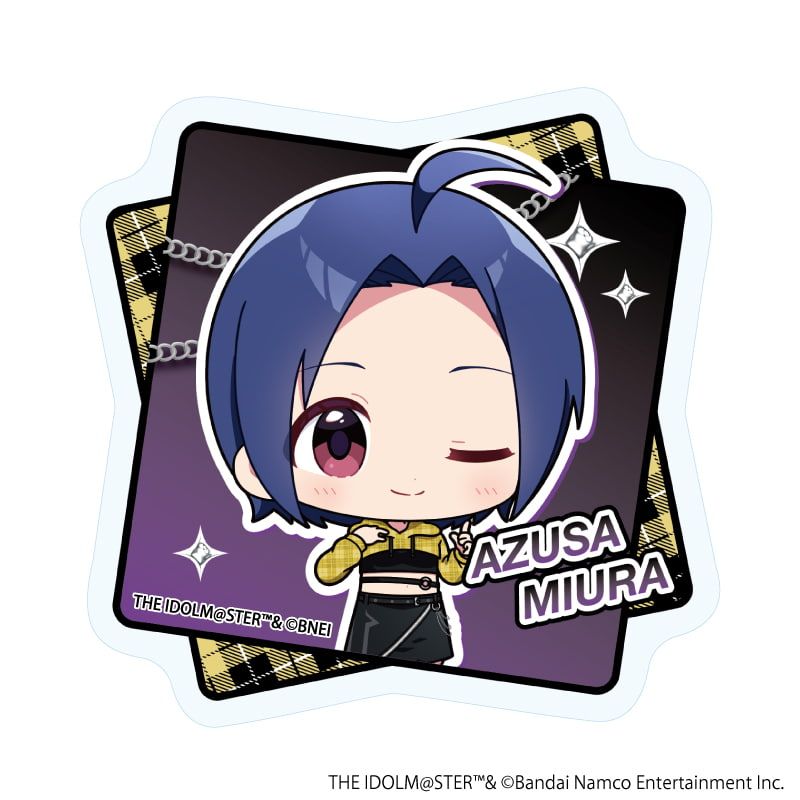 アクリルステッカー「アイドルマスター ミリオンライブ！」03/三浦 あずさ(ミニキャライラスト)