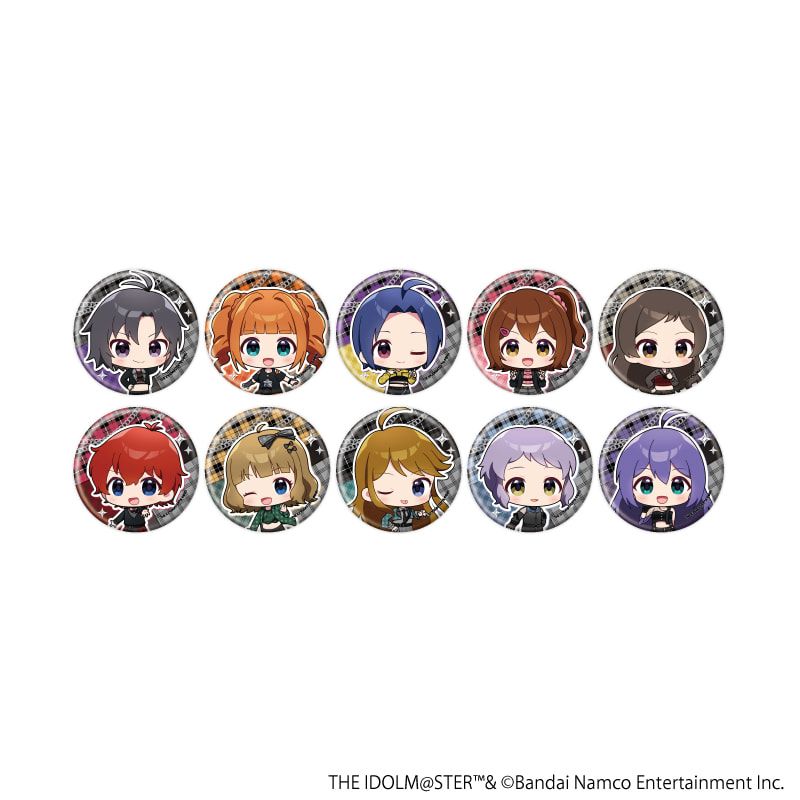缶バッジ「アイドルマスター ミリオンライブ！」17/コンプリートセット(全10種)(ミニキャライラスト)