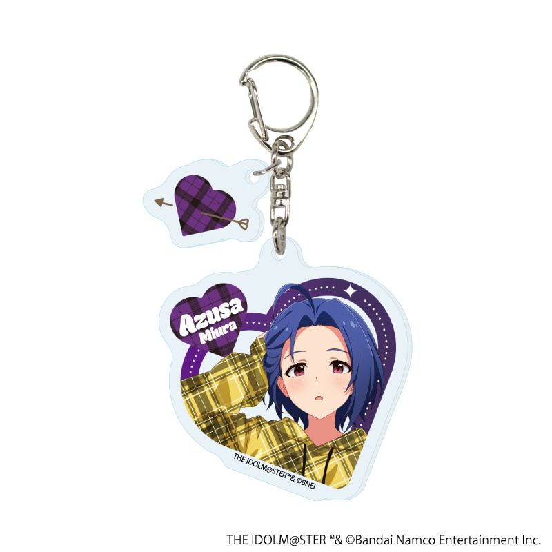 パーツ付きアクリルキーホルダー「アイドルマスター ミリオンライブ！」01/三浦 あずさA(描き下ろしイラスト)