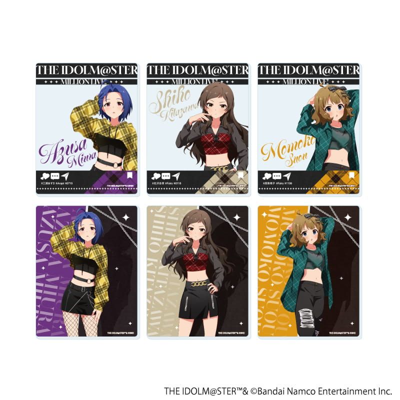 アクリルカード「アイドルマスター ミリオンライブ！」14/コンプリートセット(全6種)(描き下ろしイラスト)