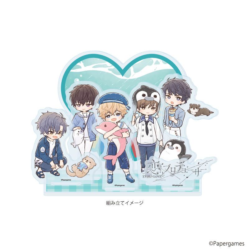 プレミアム アクリルジオラマプレート「恋とプロデューサー～EVOL×LOVE～」13/水族館デートver.(グラフアートイラスト)