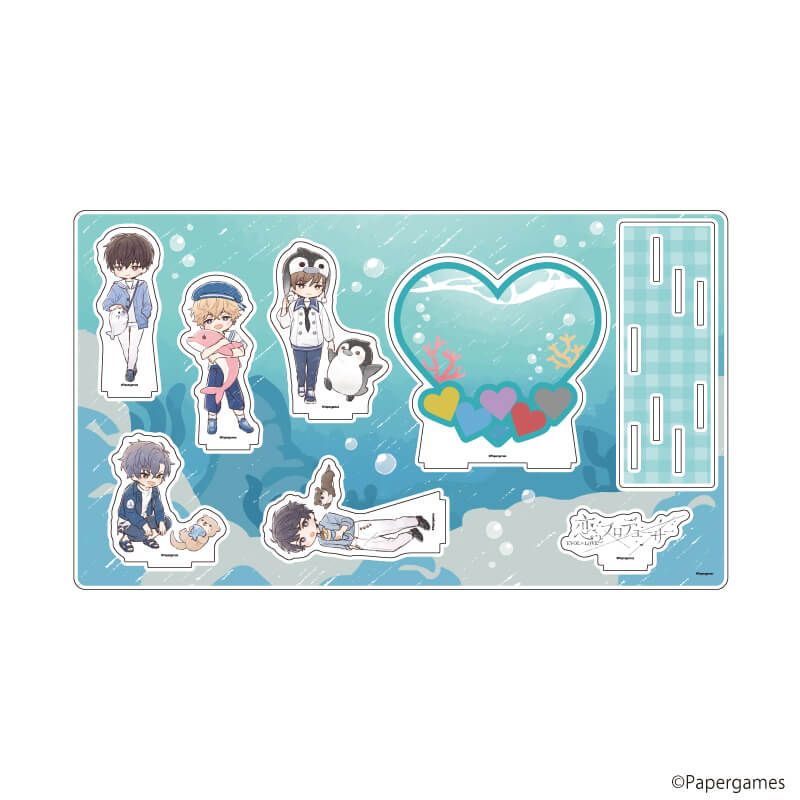 プレミアム アクリルジオラマプレート「恋とプロデューサー～EVOL×LOVE～」13/水族館デートver.(グラフアートイラスト)