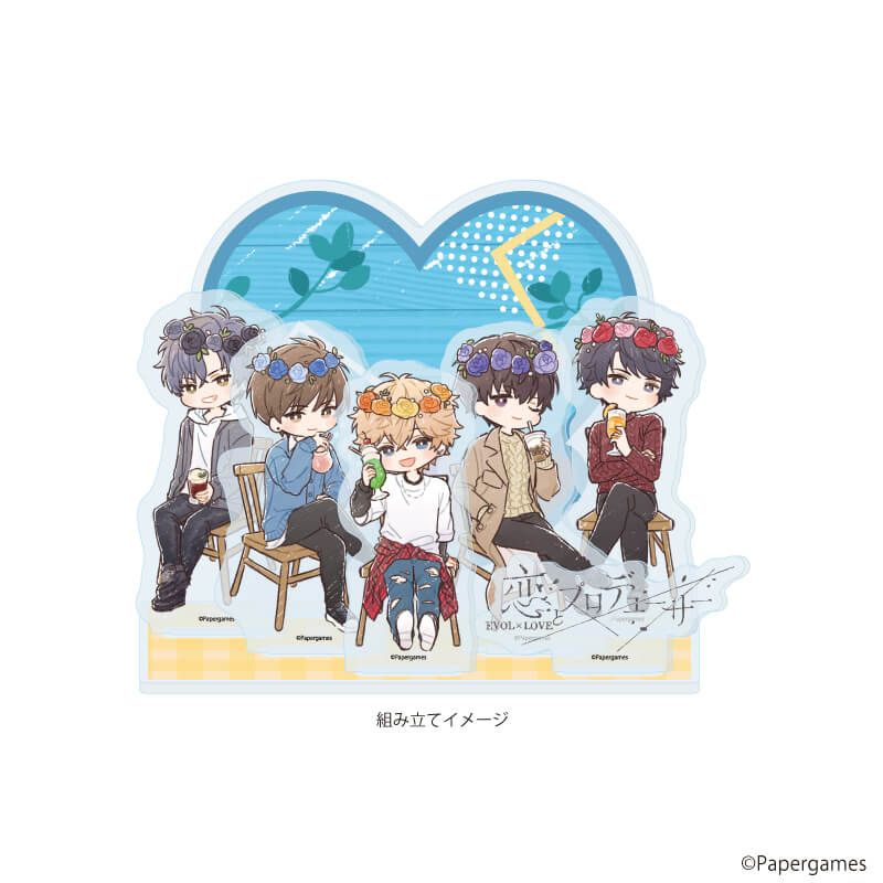 プレミアム アクリルジオラマプレート「恋とプロデューサー～EVOL×LOVE～」12/カフェデートver.(グラフアートイラスト)