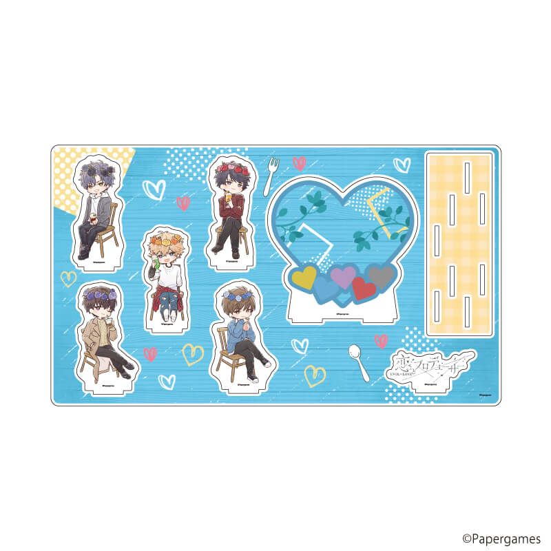 プレミアム アクリルジオラマプレート「恋とプロデューサー～EVOL×LOVE～」12/カフェデートver.(グラフアートイラスト)