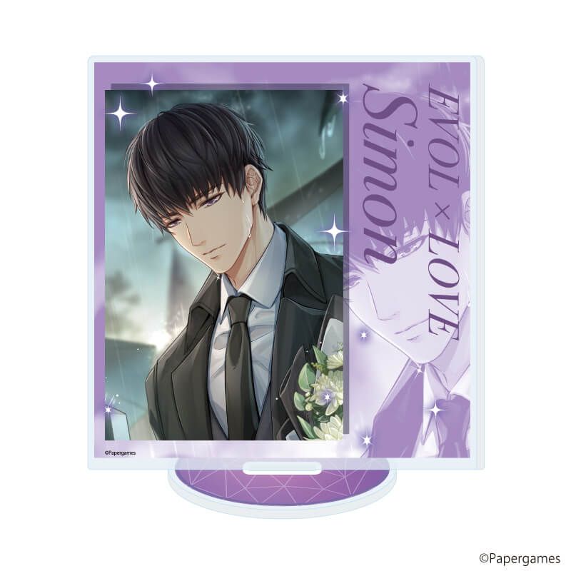 アクリルスタンド「恋とプロデューサー～EVOL×LOVE～」81/シモン・雨のとばり(公式イラスト)