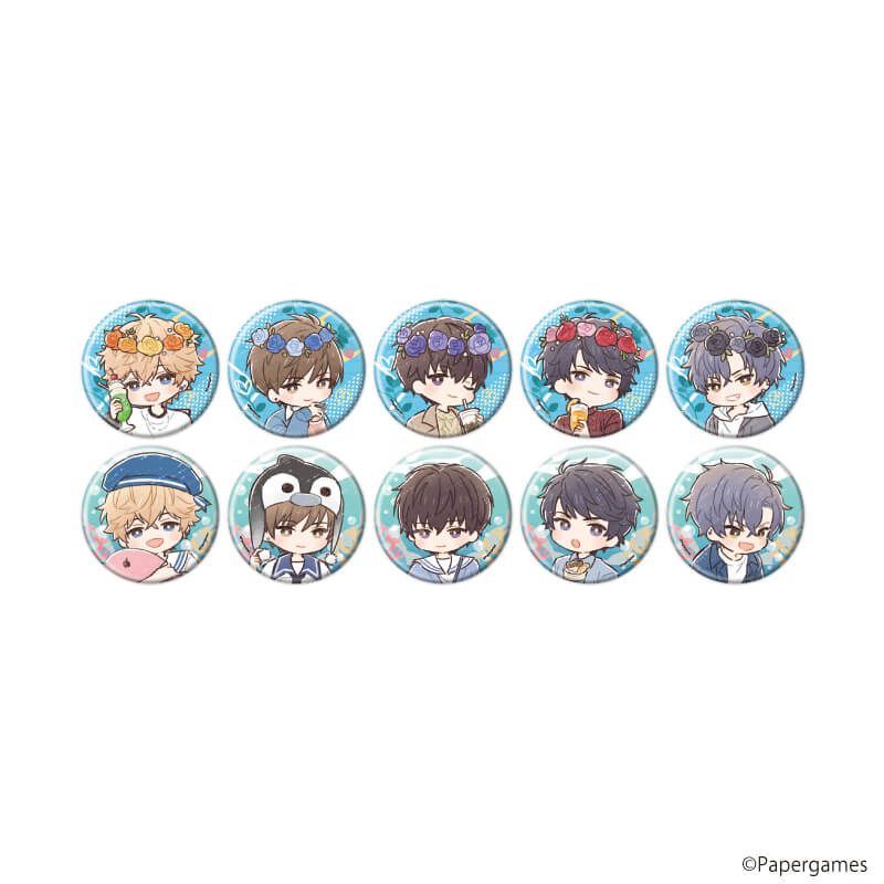 缶バッジ「恋とプロデューサー～EVOL×LOVE～」36/セット1 ブラインド(10種)(グラフアートイラスト)