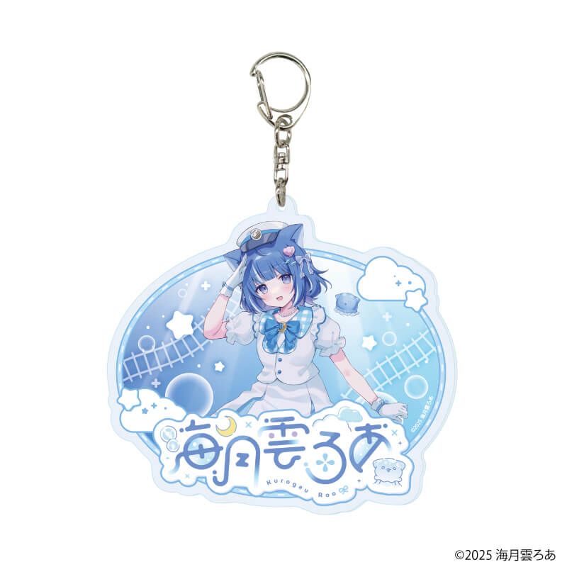 デカアクリルキーホルダー「海月雲ろあ」01/海月雲ろあ 駅員衣装ver(描き下ろしイラスト)