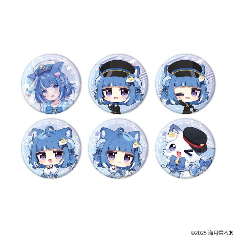 缶バッジ「海月雲ろあ」01/ブラインド(6種)(描き下ろしイラスト)