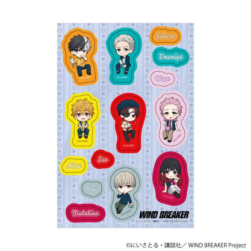 PETANTシール「TVアニメ『WIND BREAKER』」03/カーネーションver.(ミニキャライラスト)