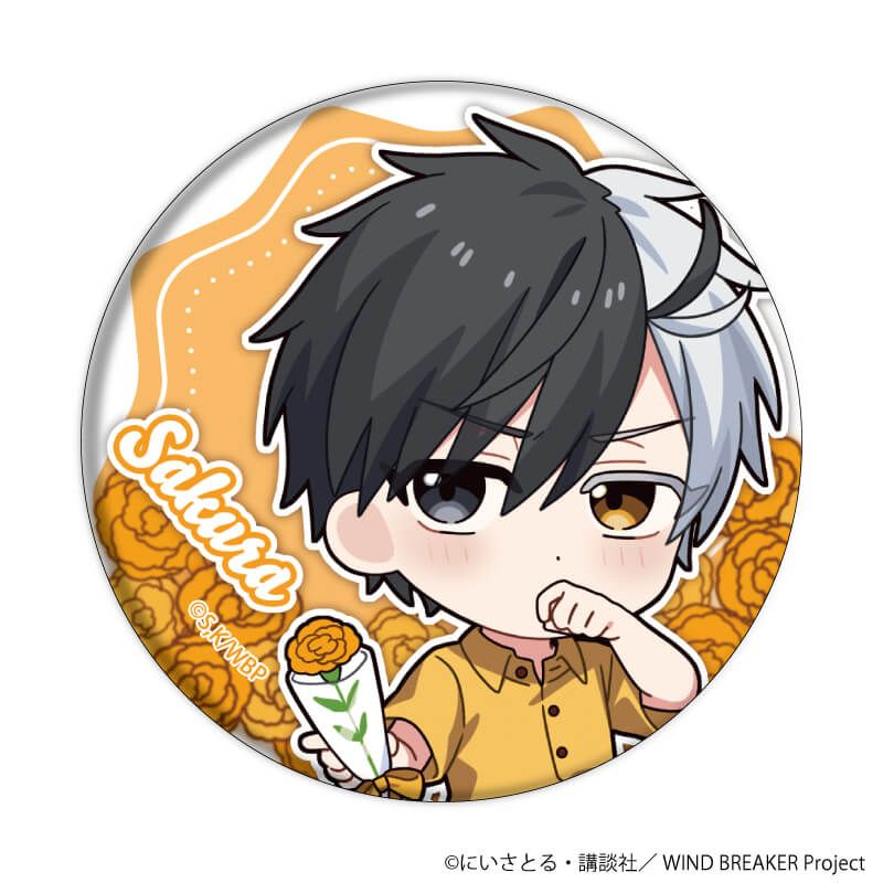 缶バッジ「TVアニメ『WIND BREAKER』」09/カーネーションver. コンプリートセット(全7種)(ミニキャライラスト)