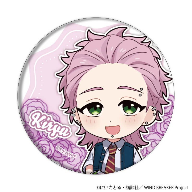 缶バッジ「TVアニメ『WIND BREAKER』」09/カーネーションver. コンプリートセット(全7種)(ミニキャライラスト)