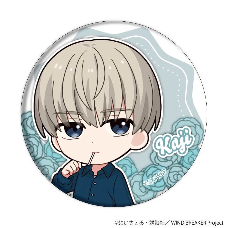 缶バッジ「TVアニメ『WIND BREAKER』」09/カーネーションver. コンプリートセット(全7種)(ミニキャライラスト)
