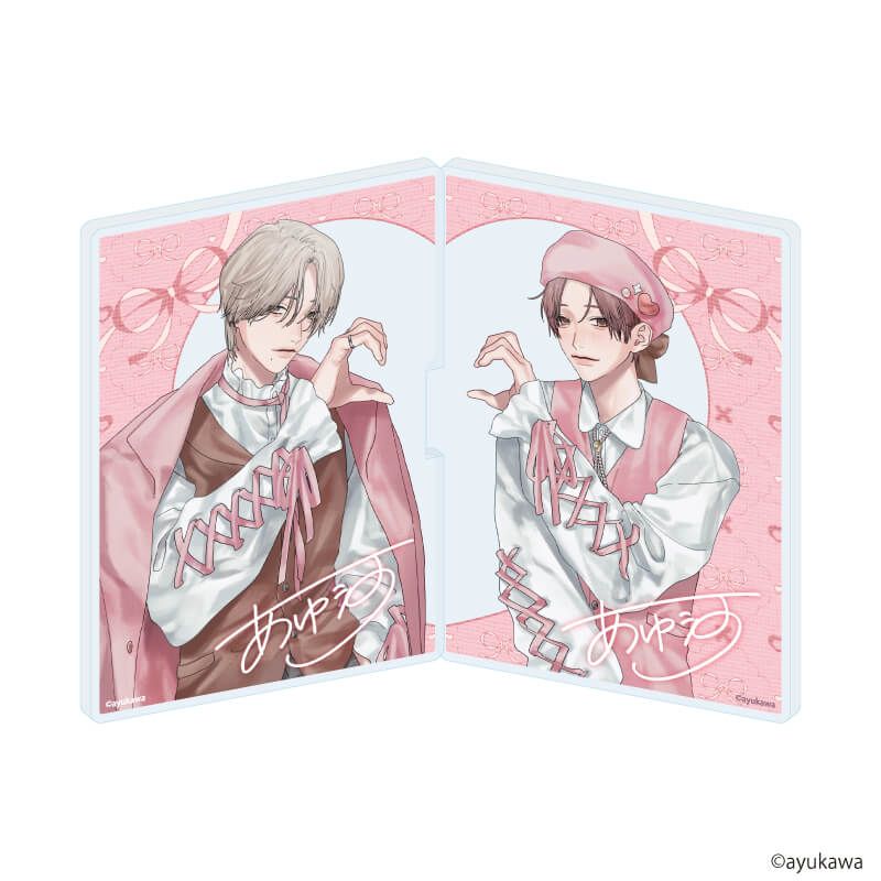 つながるアクリルフォトパネル「肇×唯」01/三好肇＆山科唯(描き下ろしイラスト)