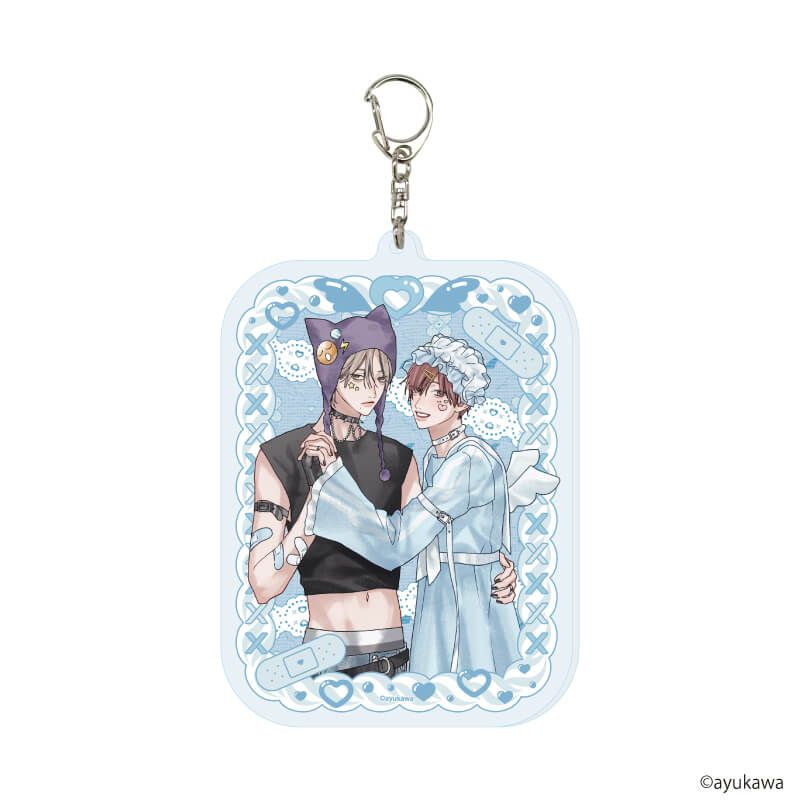 デカアクリルキーホルダー「肇×唯」01/三好肇＆山科唯(描き下ろしイラスト)