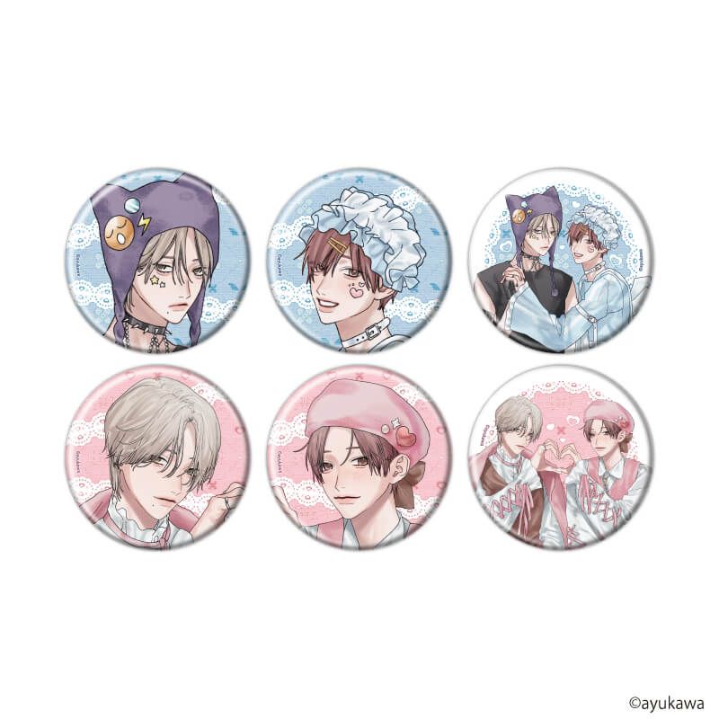 缶バッジ「肇×唯」01/コンプリートセット(全6種)(描き下ろしイラスト)