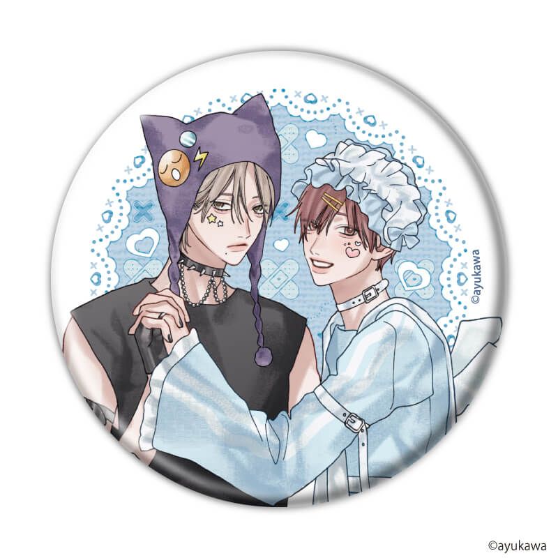 缶バッジ「肇×唯」01/コンプリートセット(全6種)(描き下ろしイラスト)