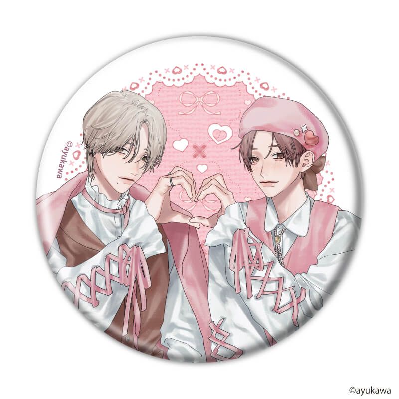 缶バッジ「肇×唯」01/ブラインド(6種)(描き下ろしイラスト)