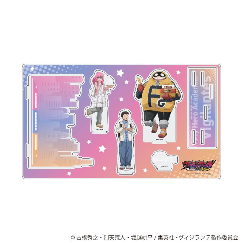 プレミアム アクリルジオラマプレート「ヴィジランテ -僕のヒーローアカデミア ILLEGALS-」02/大阪観光ver.A(描き下ろし)