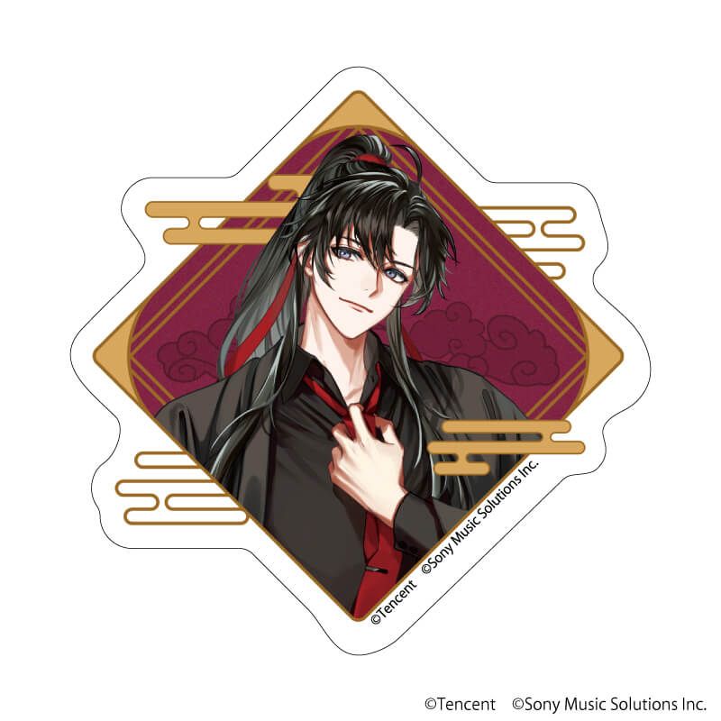 ダイカットスマホステッカー「漫画『魔道祖師』」01/魏無羨(描き起こしイラスト)