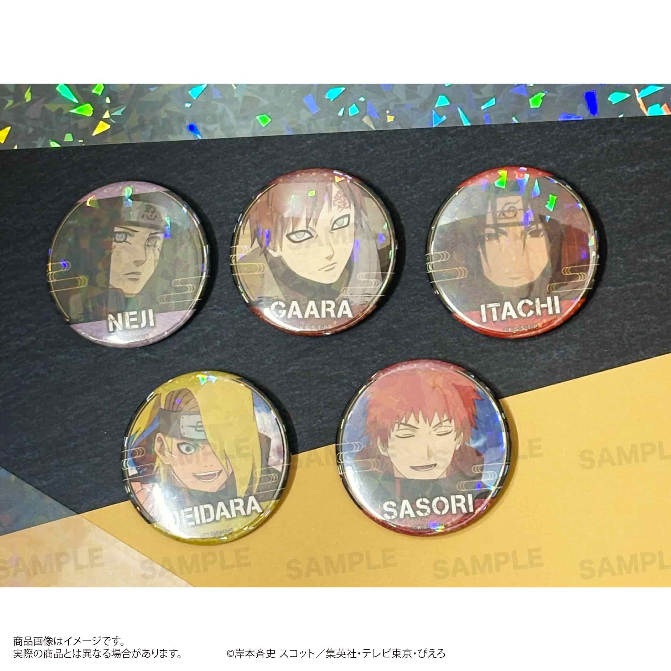 「NARUTO-ナルト- 疾風伝」トレーディング場面写ホログラム缶バッジ BOX