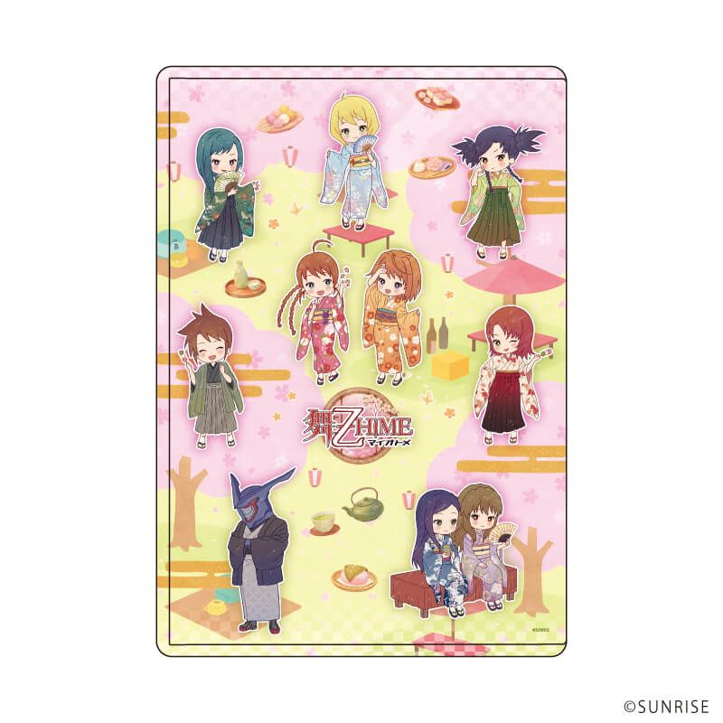 キャラクリアケース「舞-乙HiME」01/集合デザイン(レトロアートイラスト)