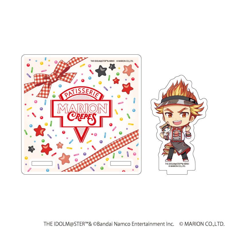 アクリルコースタースタンド「アイドルマスター SideM」04/紅井 朱雀 クレープ屋ver.(ミニキャライラスト)