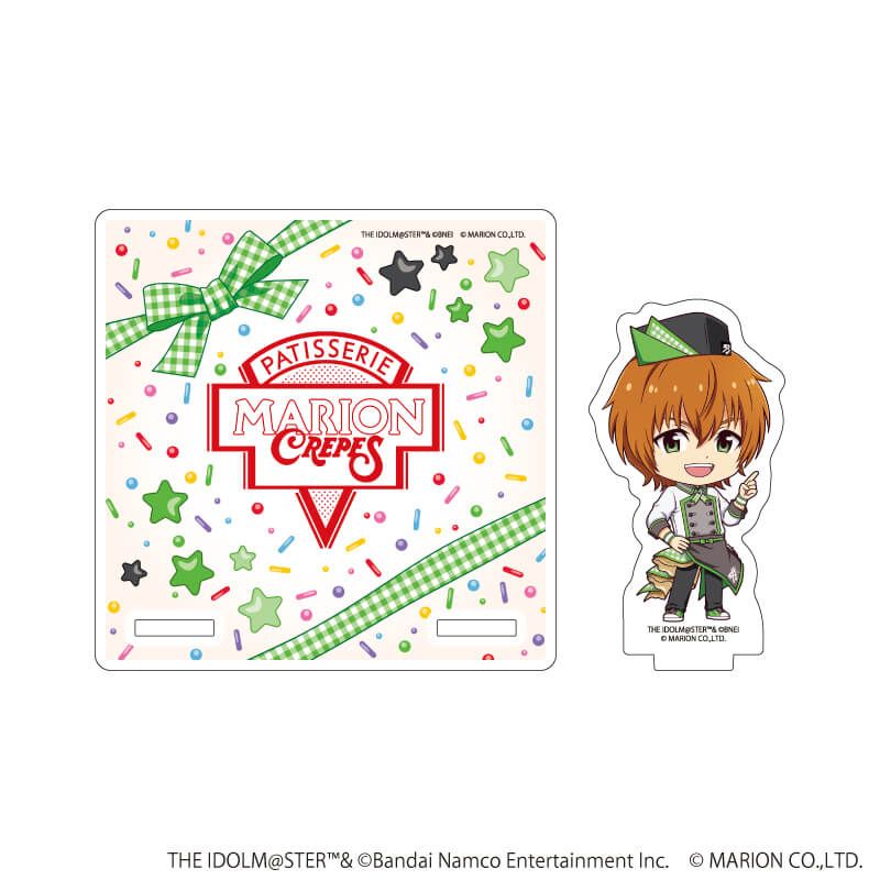 アクリルコースタースタンド「アイドルマスター SideM」03/若里 春名 クレープ屋ver.(ミニキャライラスト)