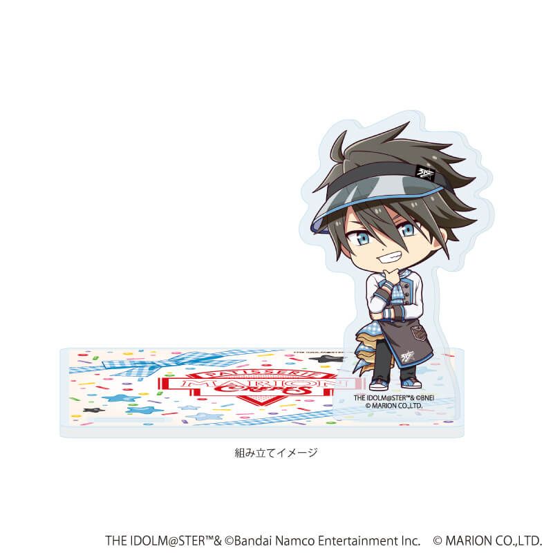 アクリルコースタースタンド「アイドルマスター SideM」02/握野 英雄 クレープ屋ver.(ミニキャライラスト)