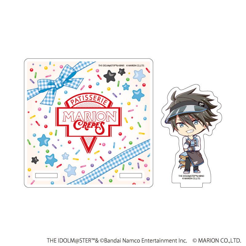 アクリルコースタースタンド「アイドルマスター SideM」02/握野 英雄 クレープ屋ver.(ミニキャライラスト)