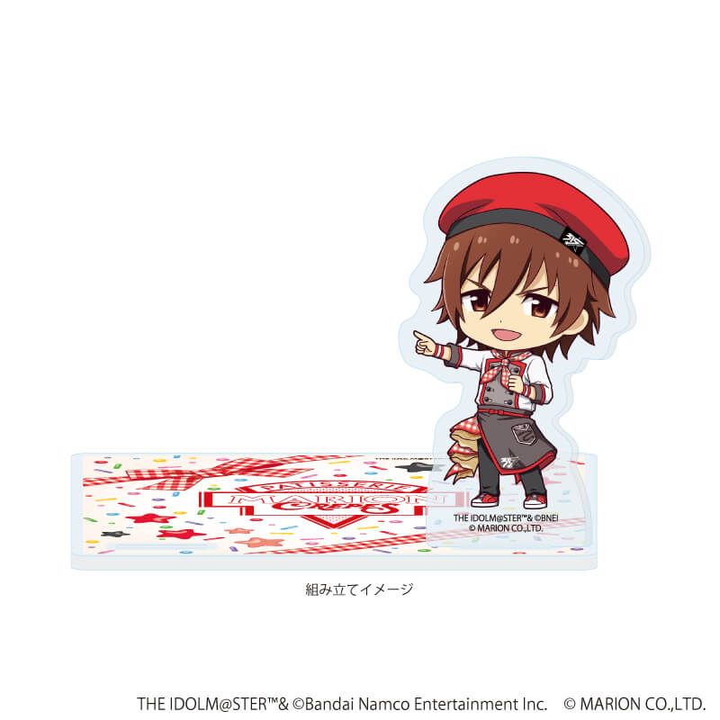 アクリルコースタースタンド「アイドルマスター SideM」01/天ヶ瀬 冬馬 クレープ屋ver.(ミニキャライラスト)