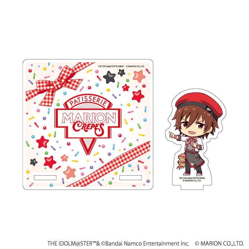 アクリルコースタースタンド「アイドルマスター SideM」01/天ヶ瀬 冬馬 クレープ屋ver.(ミニキャライラスト)